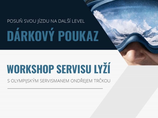Workshop domácího servisu lyží - Termín: 13. 2. 2026, Bílá, Chceš dárkový poukaz?: Boží outfit Premium – Dárkový poukaz v dřevěné krabičce, navíc s prémiovou mikinou (+2190 Kč)